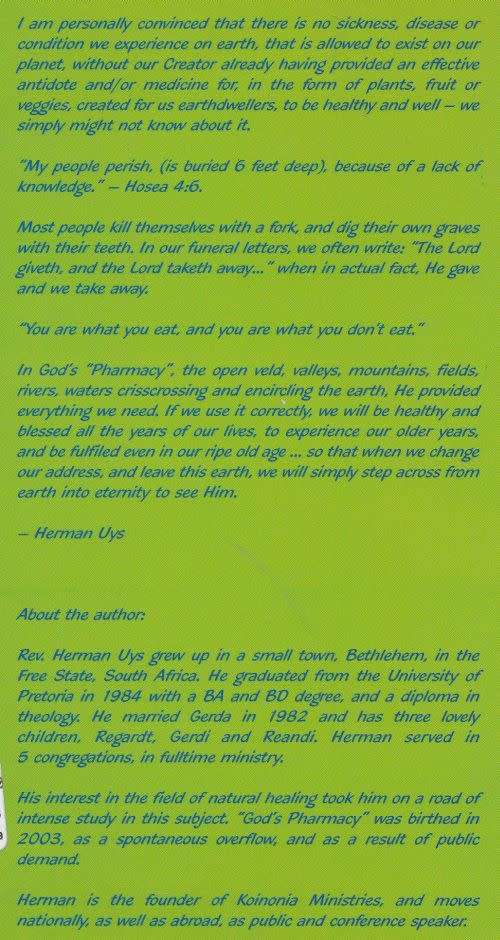GOD`S PHARMACY by Herman Uys