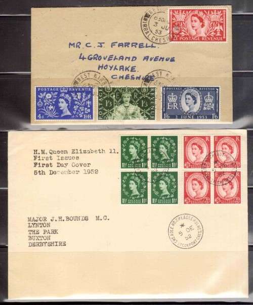 GREAT BRITAIN (B) 7 FDC's