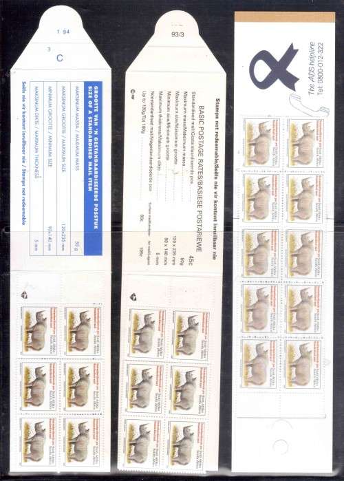 SOUTH AFRICA - RHINO BOOKLETS (C)