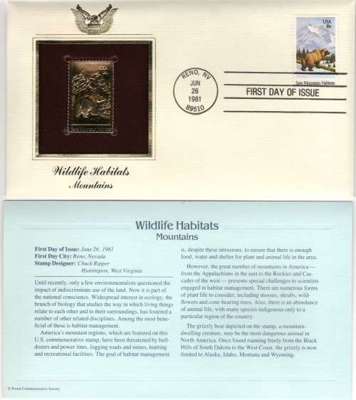 GOLDEN REPLICAS OF U.S. STAMPS (C)