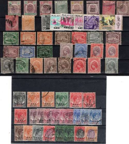 MALAY STATES (3 Cards)