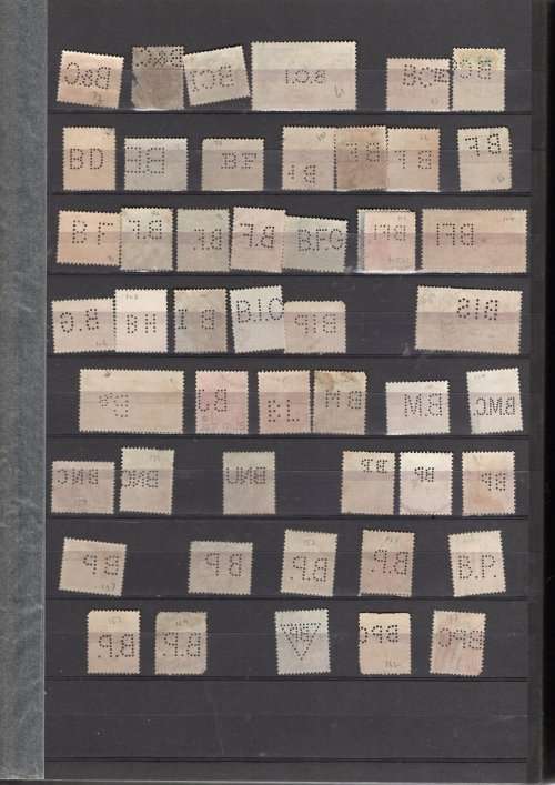 FRANCE (Perfins in stock book)