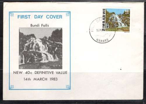 ZIMBABWE (40c Bundi Falls)