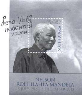CTO NELSON MANDELA 1918 -2013 SOUVENIR FOLDER SPECIAL CANCELATION