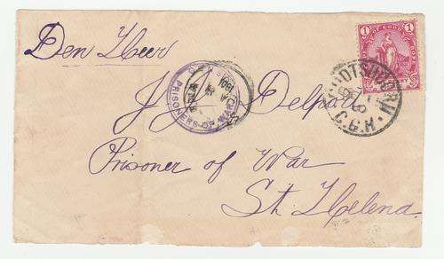 FRONT OF COVER TO ST HELENA FROM OUTSHOORN
