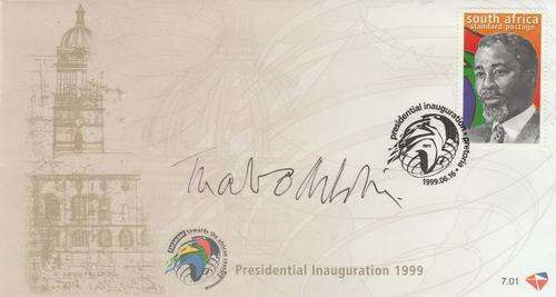 SIGNED THABO MBEKI FDC NOT OFFERED OFTEN