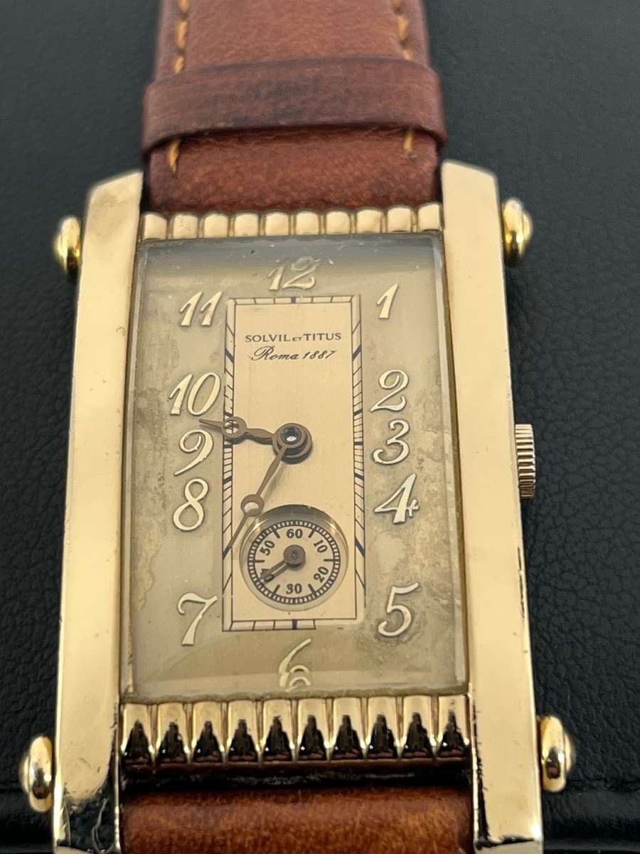 Rare Titus gents tank watch
