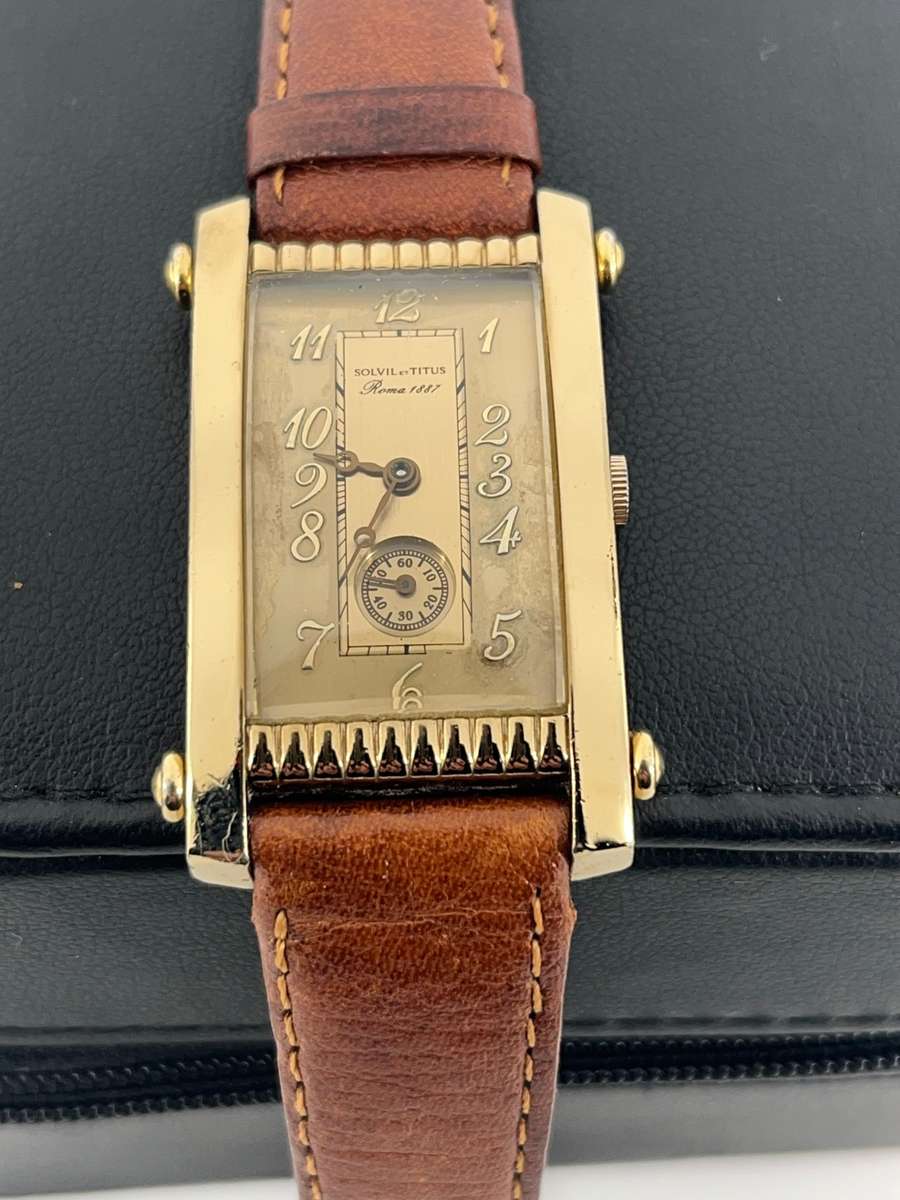 Rare Titus gents tank watch