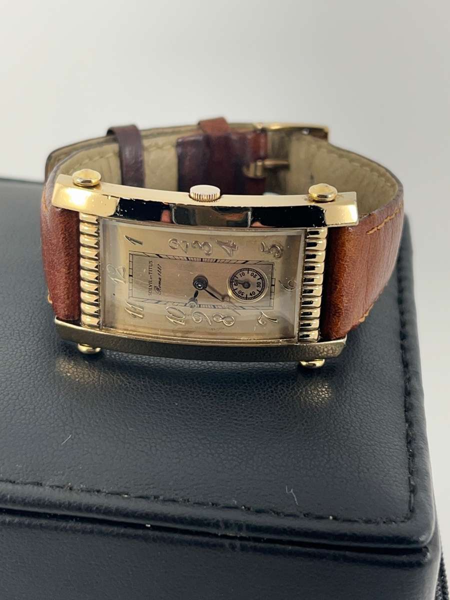 Rare Titus gents tank watch
