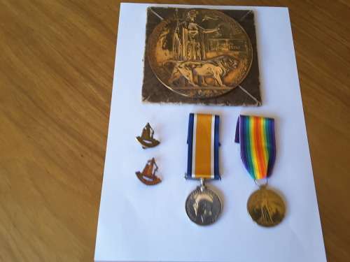 WWI DEATH PLAQUE JACOB VAN ZITTERS