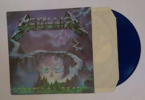 Metallica 12 inch single (45 rpm) - Creeping Death in blue vinyl