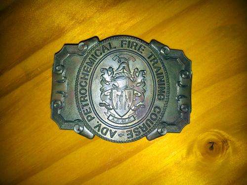 AFMC Advanced Petrochemical Fire Training Course Belt Buckle