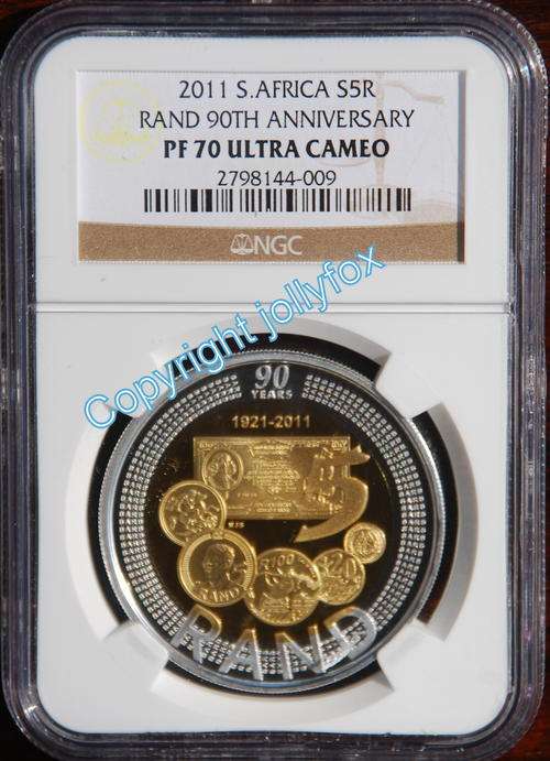 ***MAGNIFICENT!!***PERFECT 2011 SILVER R5 CROWN SARB 90th ANNIVERSARY PF 70UC (NGC)!! ***