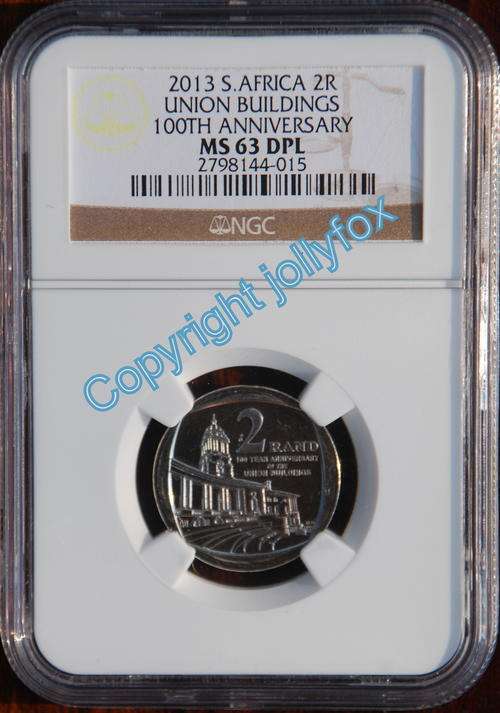 ***ULTRA LOW START!!! *** RARE MS 63 DPL (NGC) 2013 R2 100th ANNIVERSARY of UNION BUILDINGS!!! ***