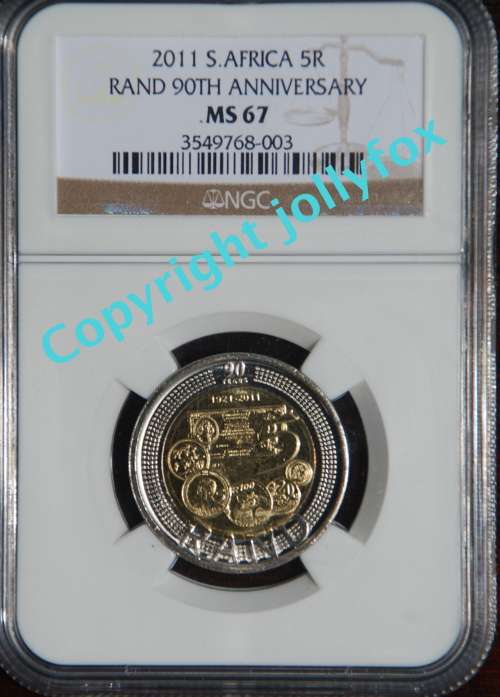 *** 2011 SARB Anniversary R5 MS67 NGC Graded ***