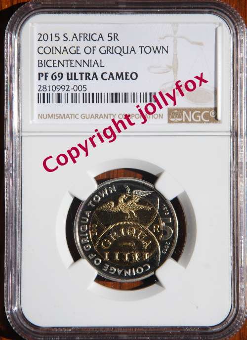 *** PRICE REDUCED!! Near Perfect! ** 2015 Griqua Town R5 NGC PF 69 UC!! ***