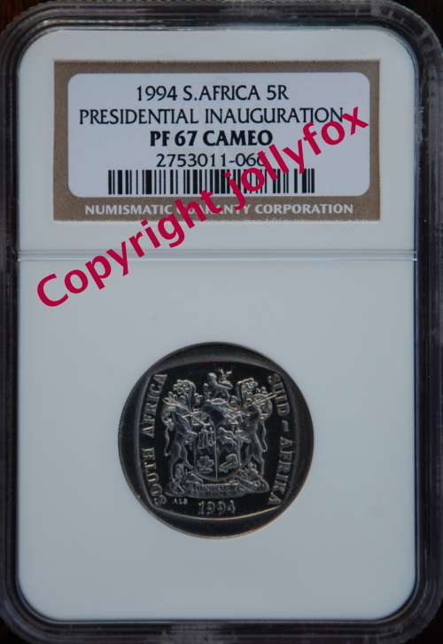 *** ULTRA RARE - ONLY 53 IN THE WORLD!! *** 1994 INAUGURATION R5 PF67 CAMEO NGC GRADED !!! ***