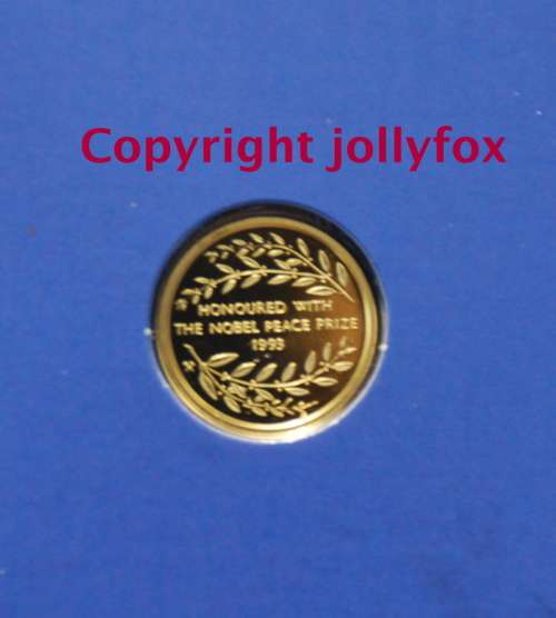 *** 1993 MINT OF NORWAY 1/10 OZ GOLD MANDELA NOBEL PEACE PRIZE WINNER ***