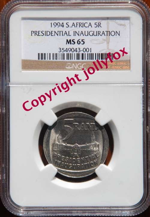 *** AWESOME SET OF BUILDINGS FACING FRONT - 1994 INAUGURATION R5 FROM AU58 TO MS 66!! ***