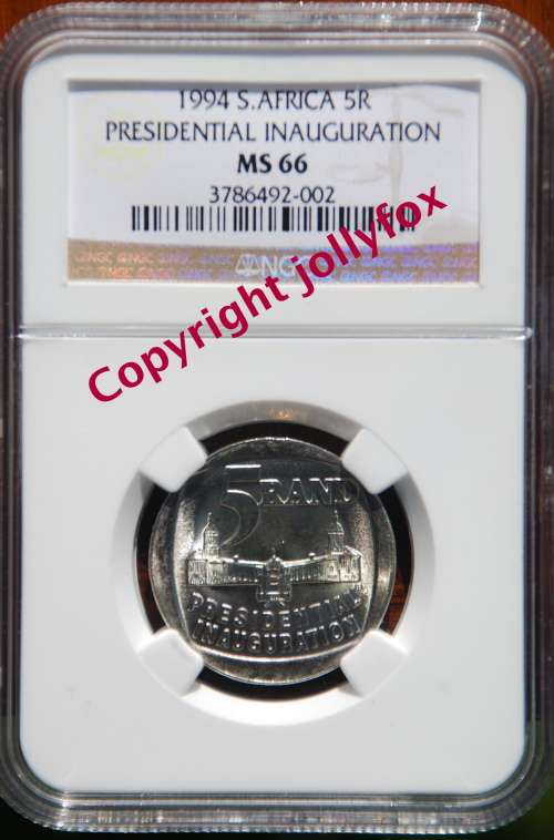 *** AWESOME SET OF BUILDINGS FACING FRONT - 1994 INAUGURATION R5 FROM AU58 TO MS 66!! ***