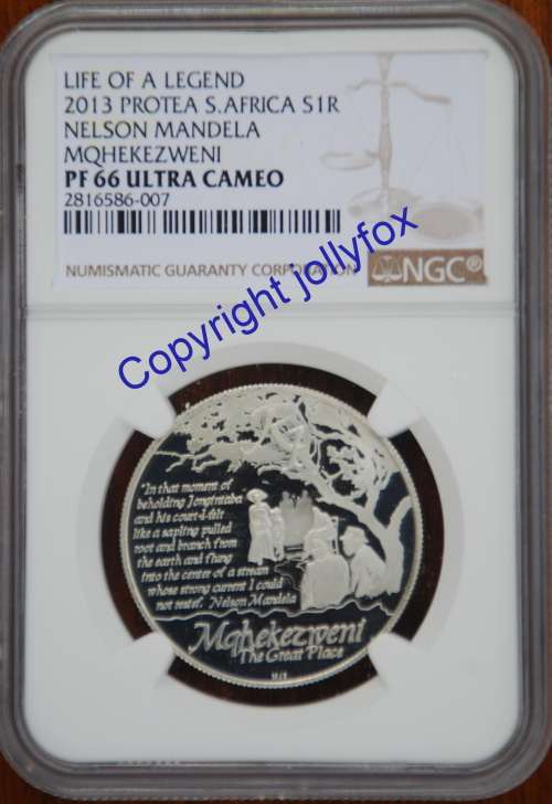 *** ONLY 2 EXIST!! *** 2013 SILVER R1 MANDELA PF66UC!! ***