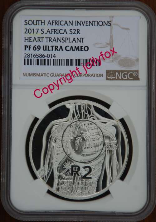 *** ONE OF ONLY 2 IN THE WORLD!! *** 2017 SR2 HEART TRANSPLANT PF69UC !! ***