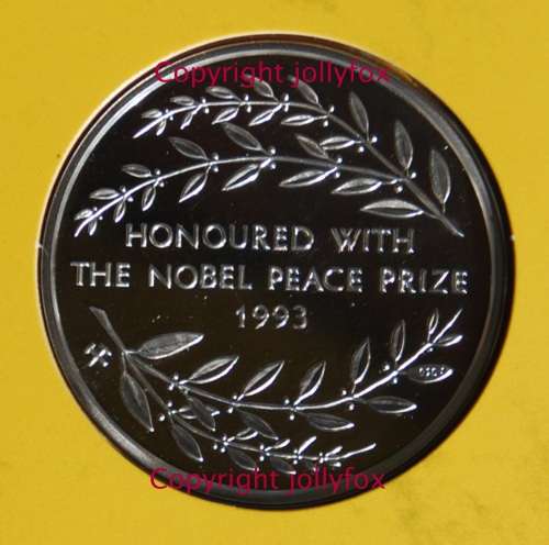 *** SPECIAL!! *** 2001 MINT OF NORWAY MANDELA SILVER MEDALLION PROOF!! ***