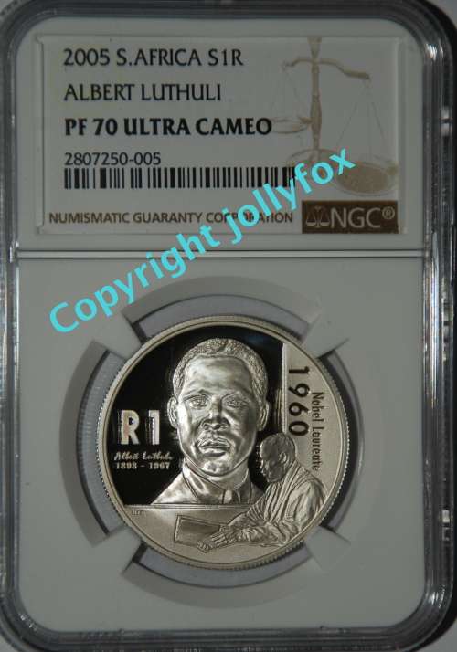 *** RARE!!! *** PERFECT 2005 Luthuli SR1 PF 70UC NGC Graded!! ***
