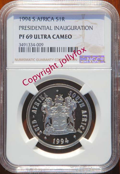 *** ONLY 12 Graded Higher by the NGC!! *** 1994 Silver R1 Inauguration PF69UC ***