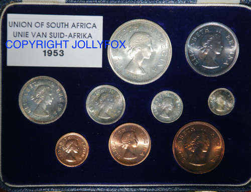 *** 1953 Short Proof Set in original blue SAM box ***