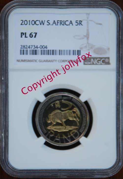 *** RARE!!  *** 2010 Oom Paul R5 NGC Graded PL 67!!! *** ONLY 6 GRADED HIGHER!! ***