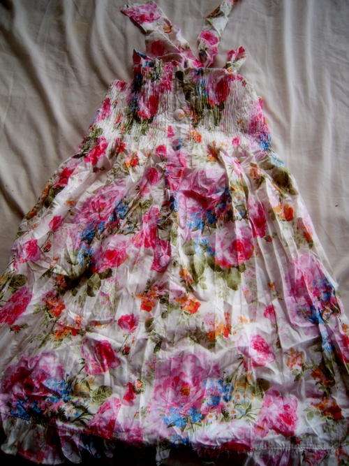 small floral top dress to fit size 34/36