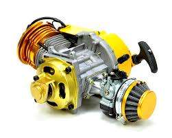 Pocketbike Yellow Metal Pullstart with Inner Alloy Cog Minimoto