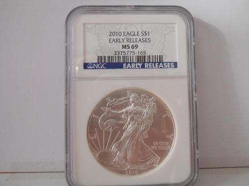 AMERICAN SILVER EAGLE 2010 MS69 EARLY RELEASES BY NGC