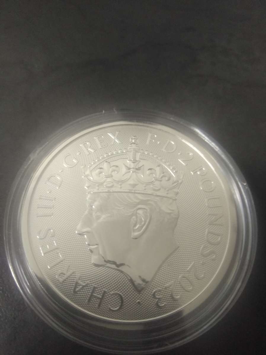Britannia King Charles III 2023 fine silver coins 1 oz. (Bid per coin)
