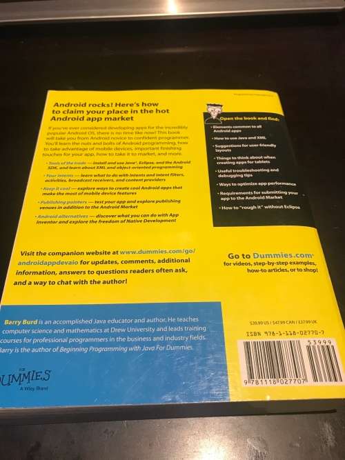 Android Application development For Dummies