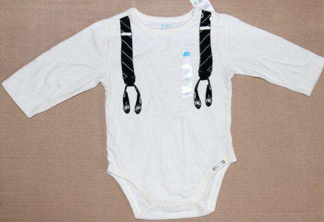 " The Children's Place " Long Sleeved Body Suit Romper 3-6 months - Boys