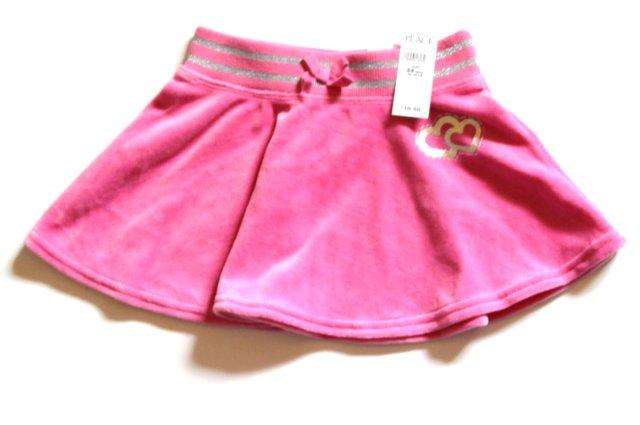 "The Children's Place" Girls Pink Velvet Skirt Size 24 Months