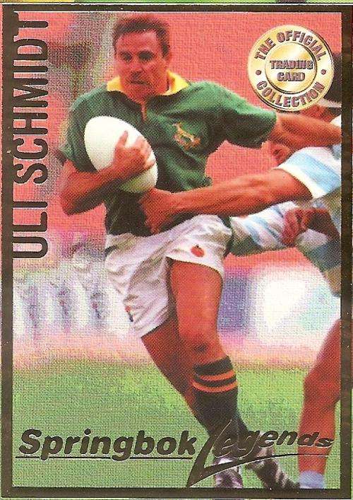 RUGBY 1997 COLLECTION by PANINI - ULI SCHMIDT "LEGEND FOIL" CARD 110