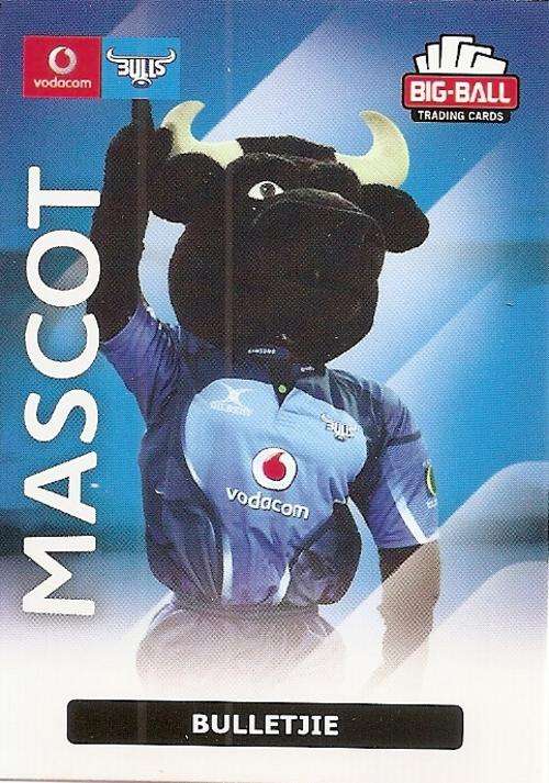 BIG BALL RUGBY COLLECTION  2012 - BLUE BULLS "MASCOT" CARD