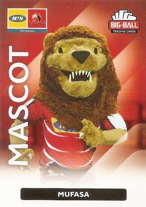 BIG BALL RUGBY COLLECTION  2012 - LIONS "MASCOT" CARD