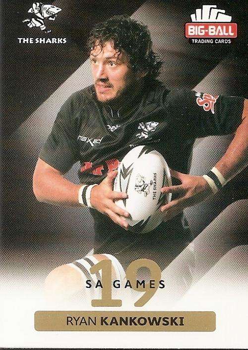 BIG BALL RUGBY COLLECTION  2012 - THE SHARKS BASE CARD 242