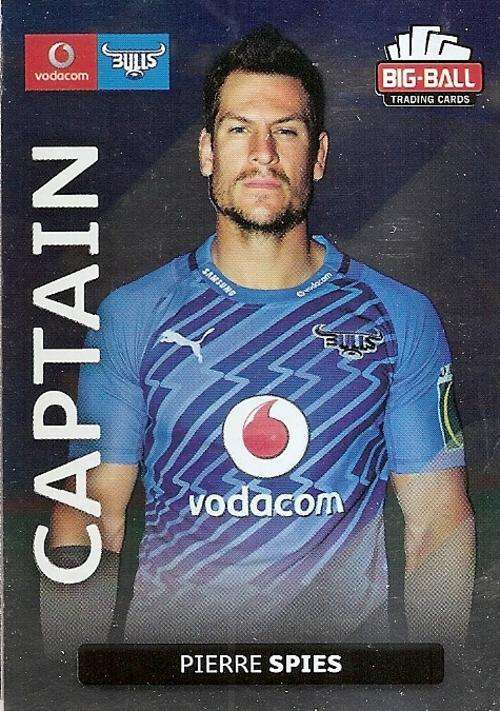 BIG BALL RUGBY COLLECTION  2012 - PIERRE SPIES "CAPTAIN" FOIL CARD