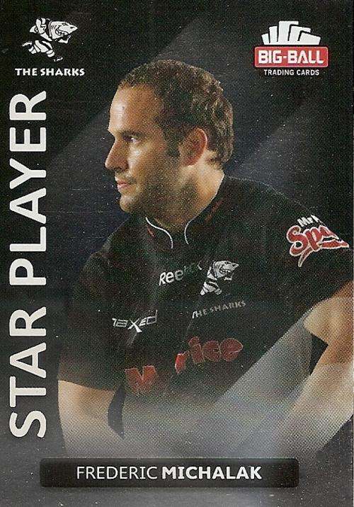 BIG BALL RUGBY COLLECTION  2012 - FREDERIC MICHALAK "STAR PLAYER" FOIL CARD