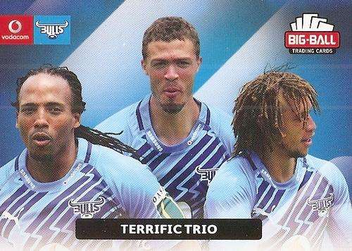 BIG BALL RUGBY COLLECTION  2012 - BLUE BULLS "TERRIFIC TRIO" CARD 10