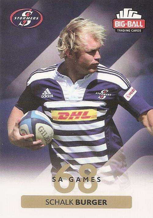 BIG BALL RUGBY COLLECTION  2012 - THE STORMERS BASE CARD 194