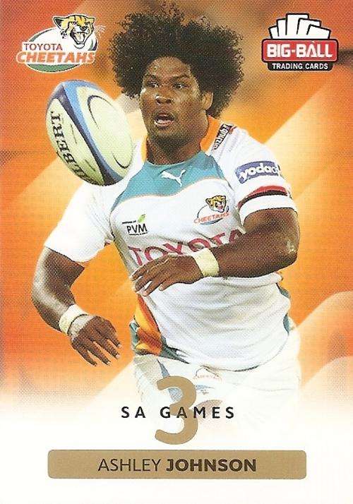 BIG BALL RUGBY COLLECTION  2012 - THE CHEETAHS BASE CARD 62
