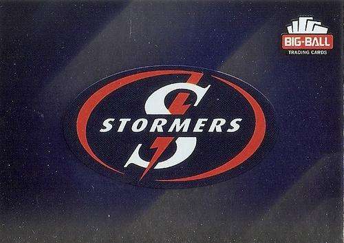 BIG BALL RUGBY COLLECTION  2012 - THE STORMERS `LOGO` FOIL CARD