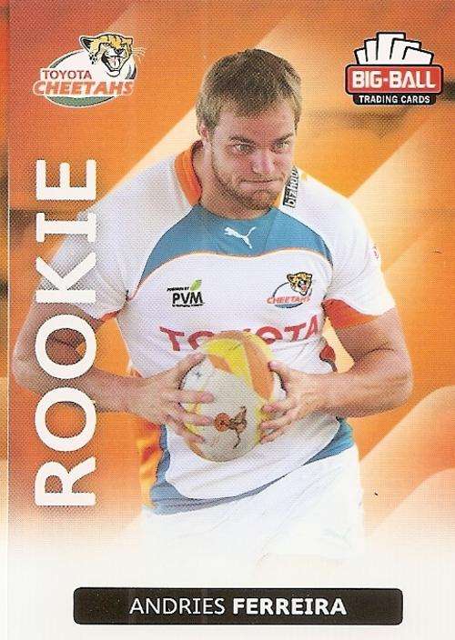 BIG BALL RUGBY COLLECTION  2012 - ANDRIES FERREIRA "ROOKIE" CARD