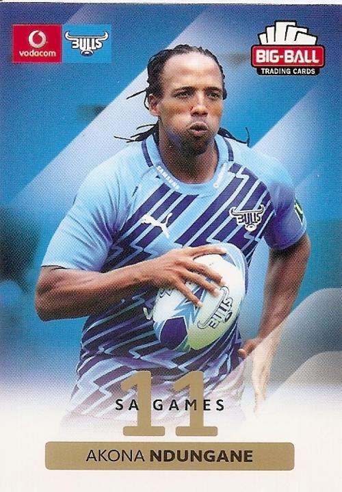 BIG BALL RUGBY COLLECTION  2012 - BLUE BULLS BASE CARD 11